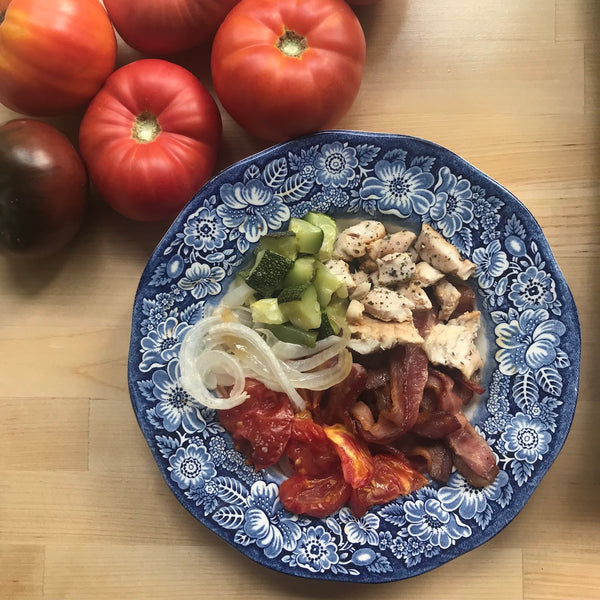 Sheet Pan Chicken BLT Bowls