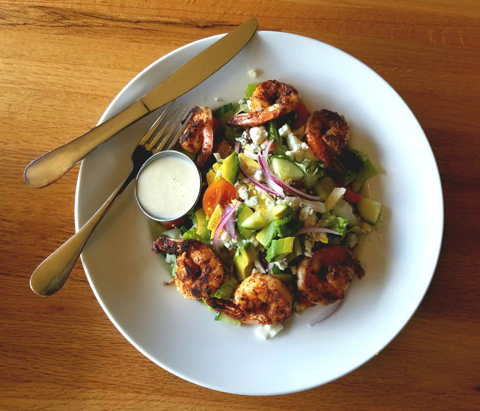 Pan Roasted Shrimp Cobb Salad