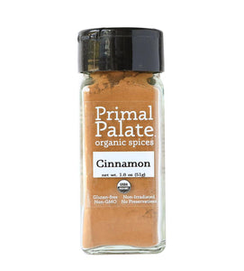 Organic Cinnamon by Primal Palate Organic Spices, 1.8 oz jar