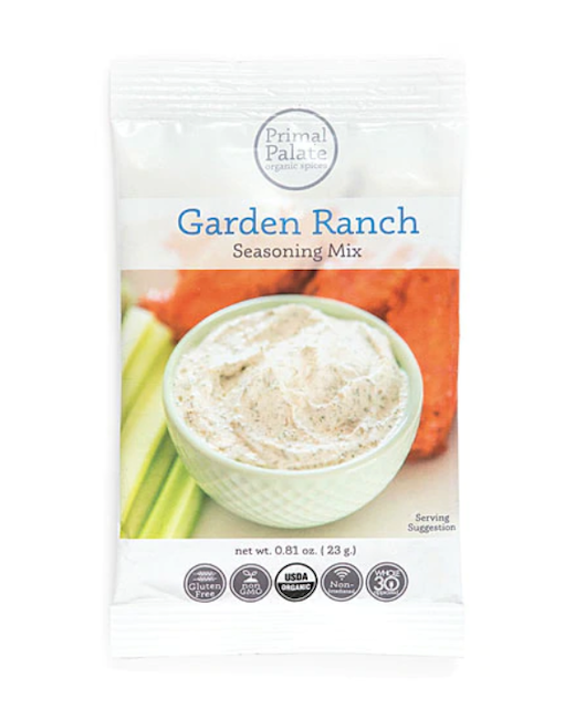 Garden Ranch Seasoning Mix by Primal Palate Organic Spices, 1 packet, 0.81 oz